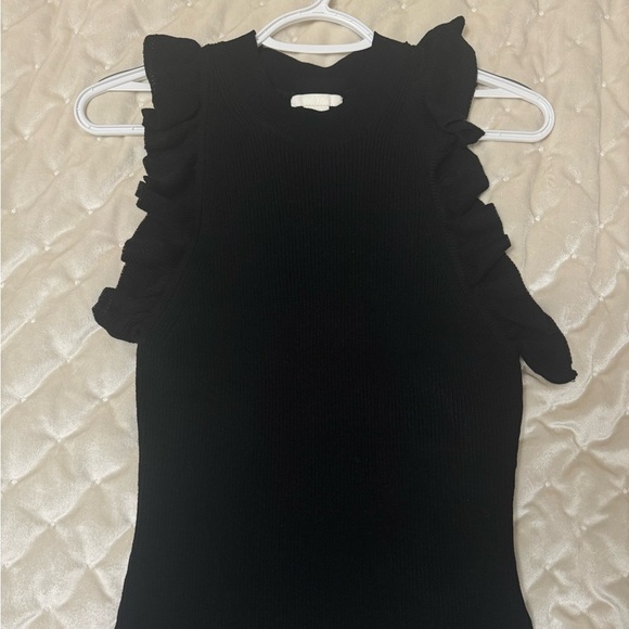 Zara woman’s ruffle sleeveless black top - Picture 1 of 3